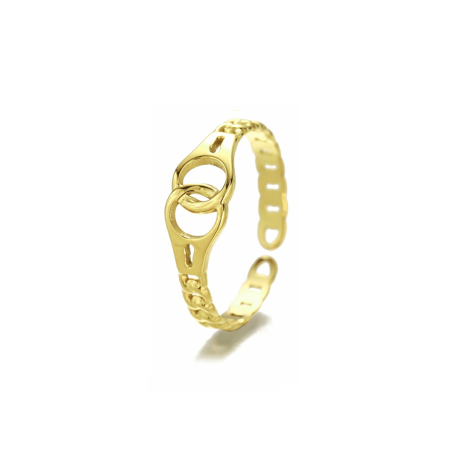 Ring connected goud - Desieradenconcurrent.nl