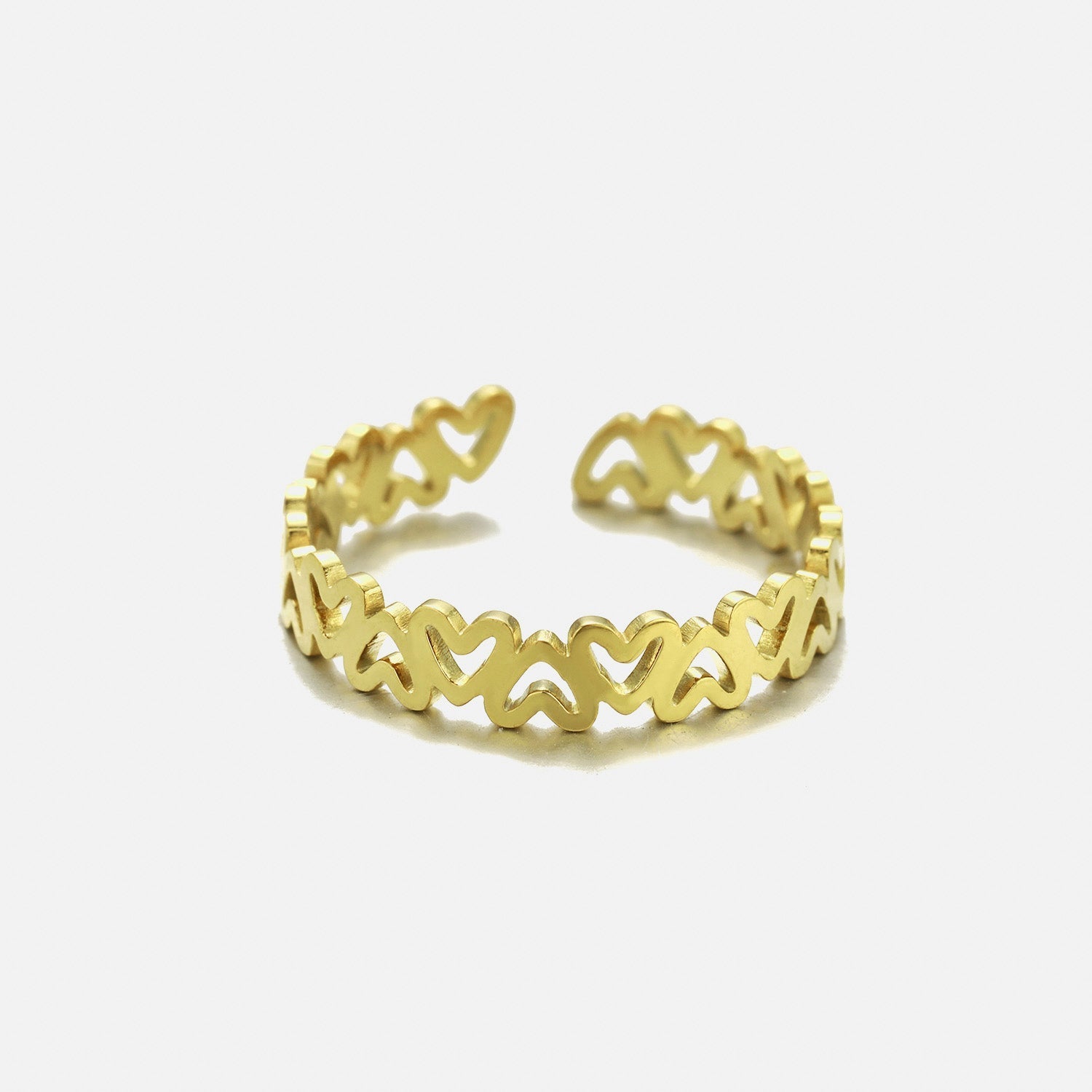 Ring hartjes goud - Desieradenconcurrent.nl