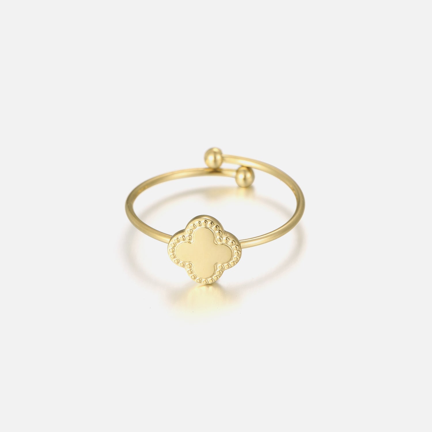 Ring klaver goud - Desieradenconcurrent.nl