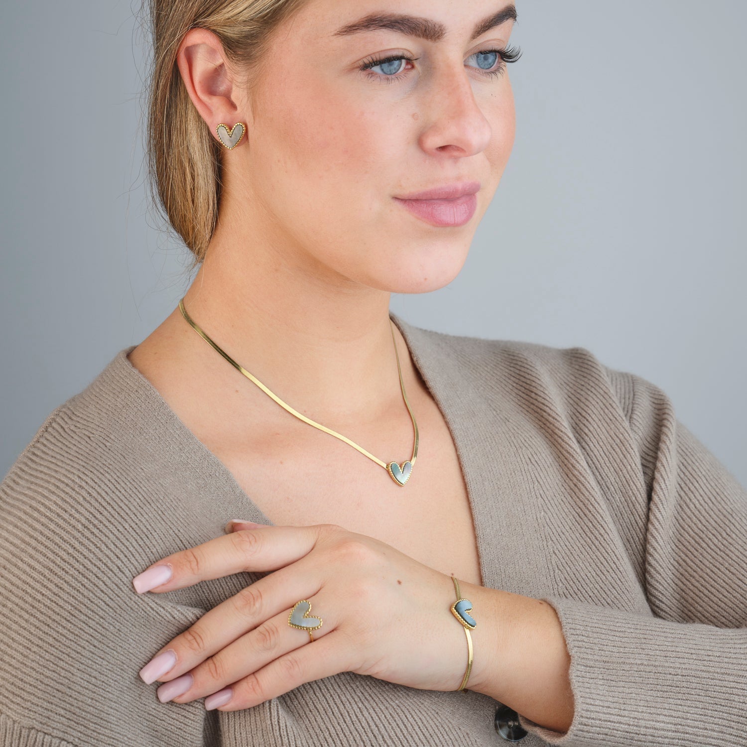 Ring parelmoer goud - Desieradenconcurrent.nl