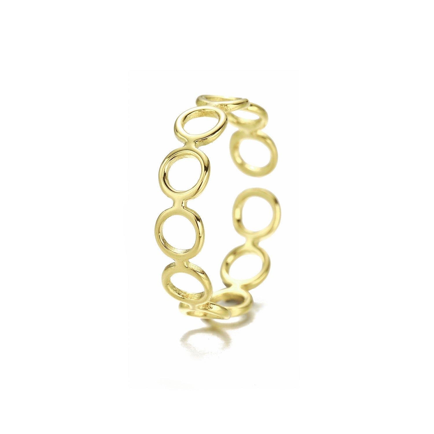 Ring rondjes goud - Desieradenconcurrent.nl
