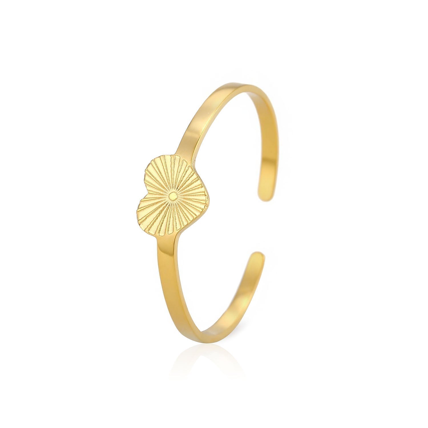 Ring simple heart goud - Desieradenconcurrent.nl