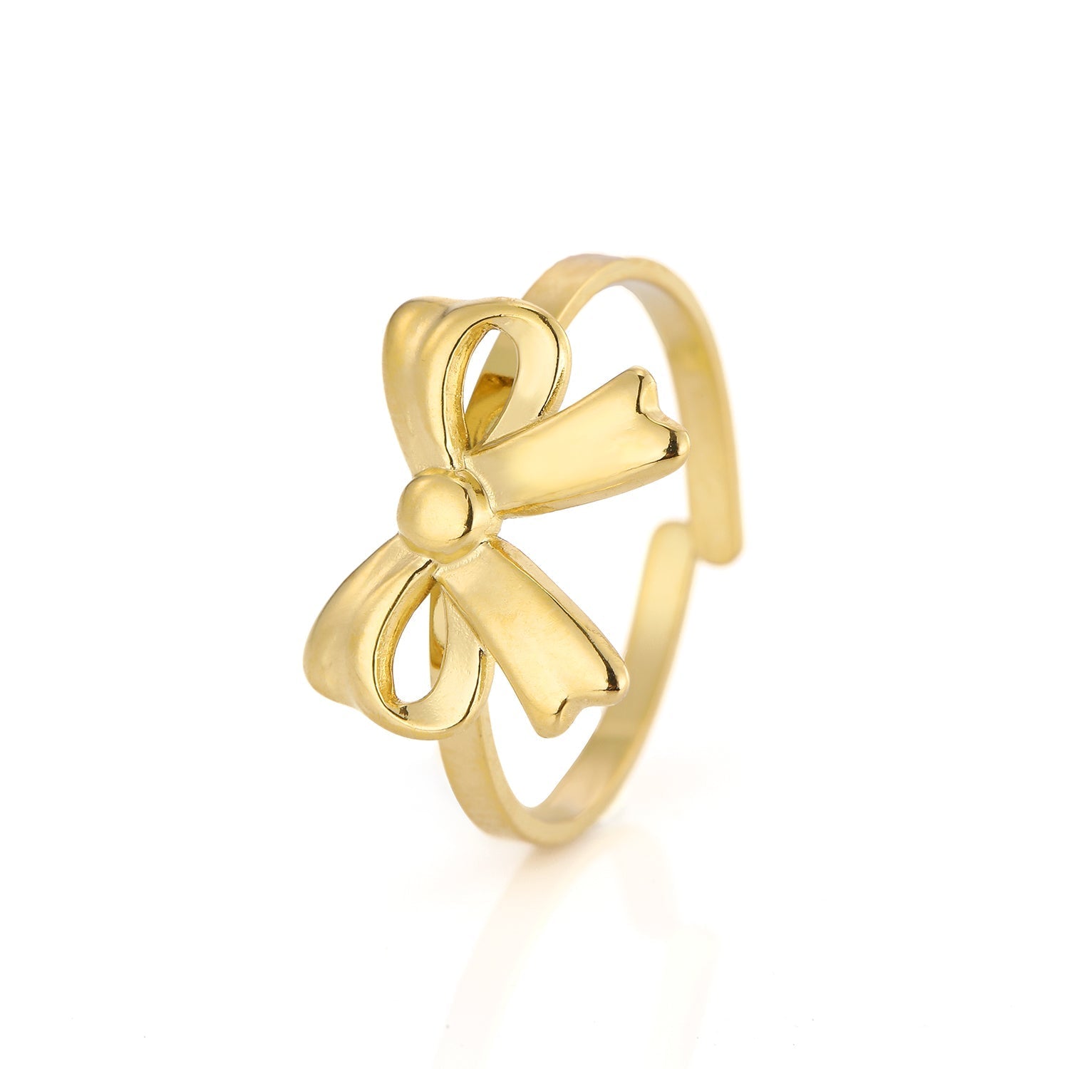 Ring strikje goud - Desieradenconcurrent.nl