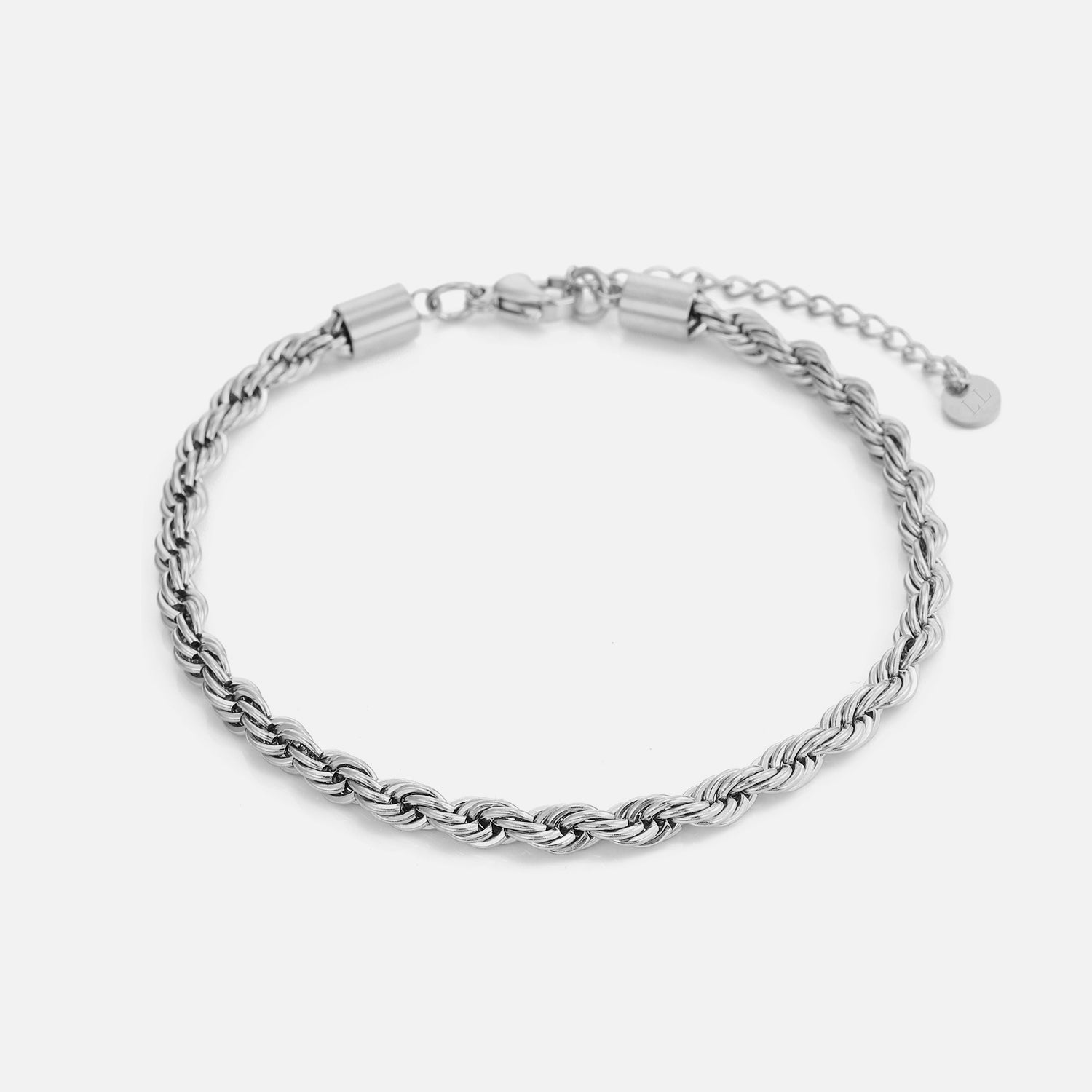 Rope armband 4mm Zilver - Desieradenconcurrent.nl