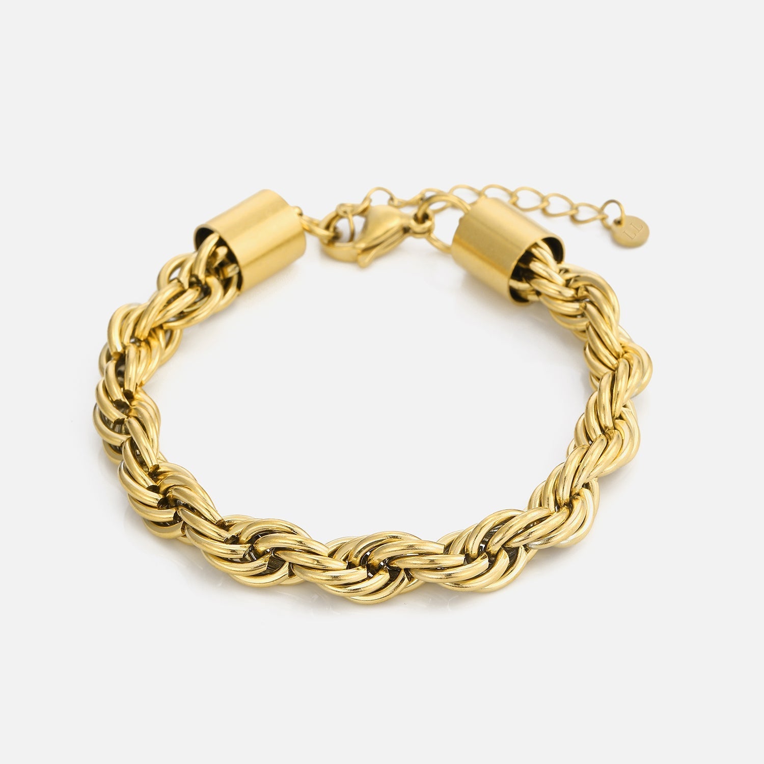 Rope armband 8mm Goud - Desieradenconcurrent.nl