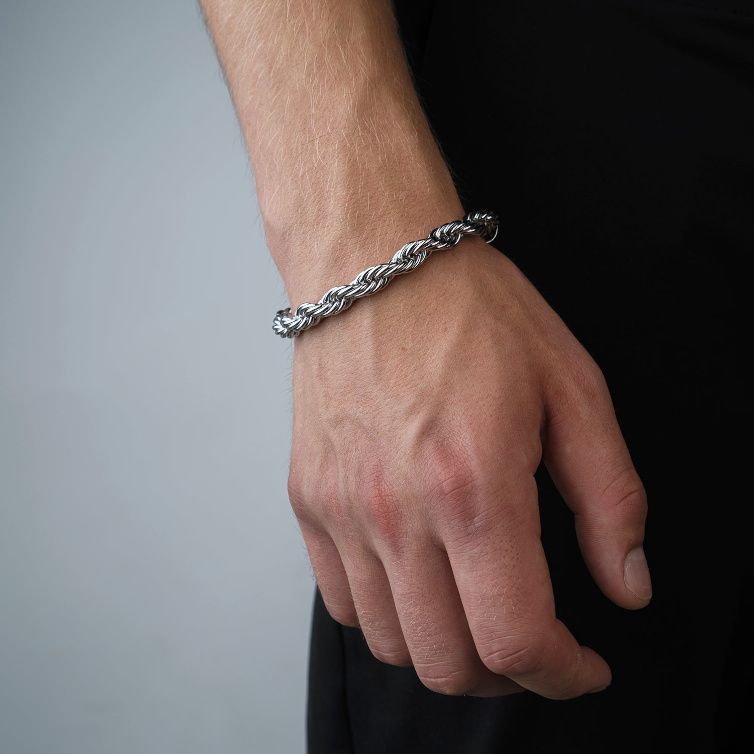 Rope armband 8mm Zilver - Desieradenconcurrent.nl