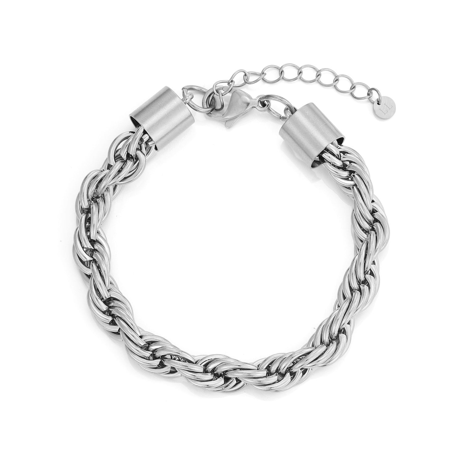 Rope armband 8mm Zilver - Desieradenconcurrent.nl
