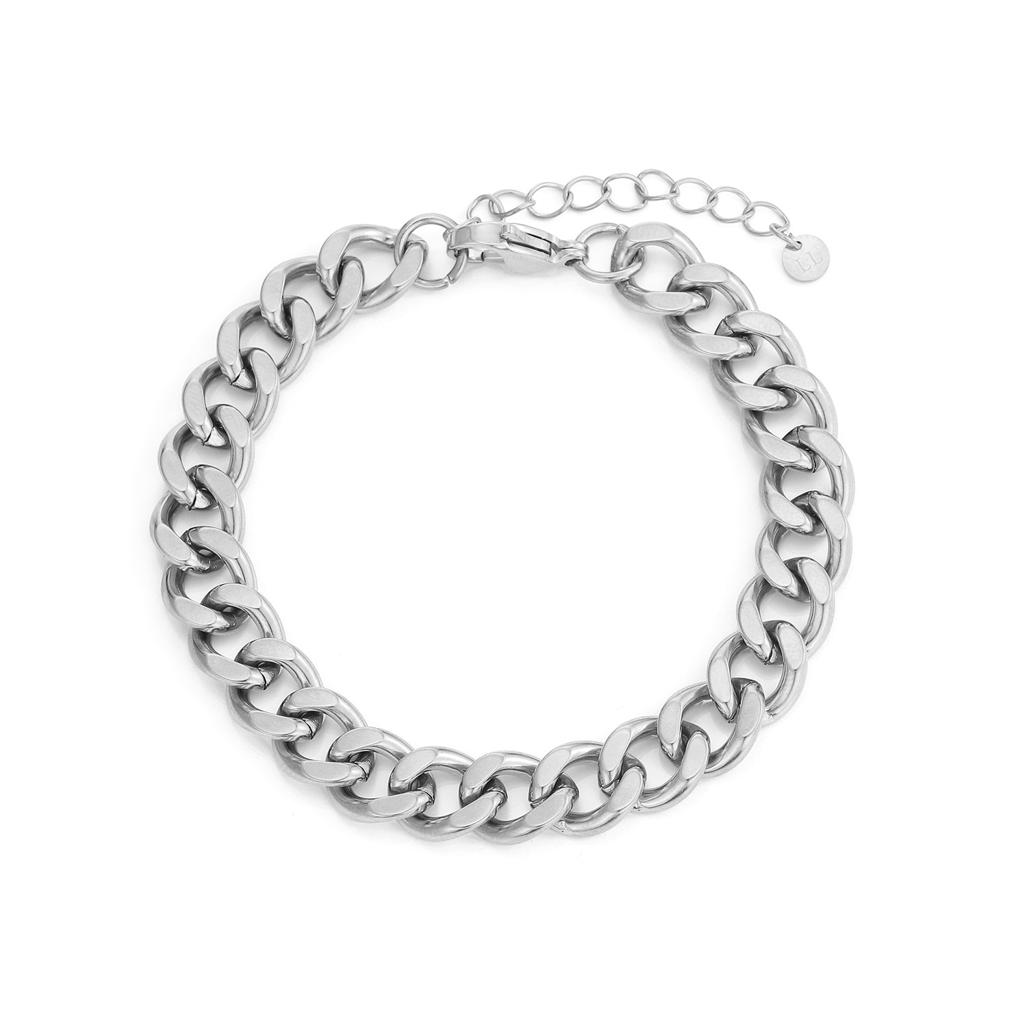 Schakel armband 10mm Zilver - Desieradenconcurrent.nl