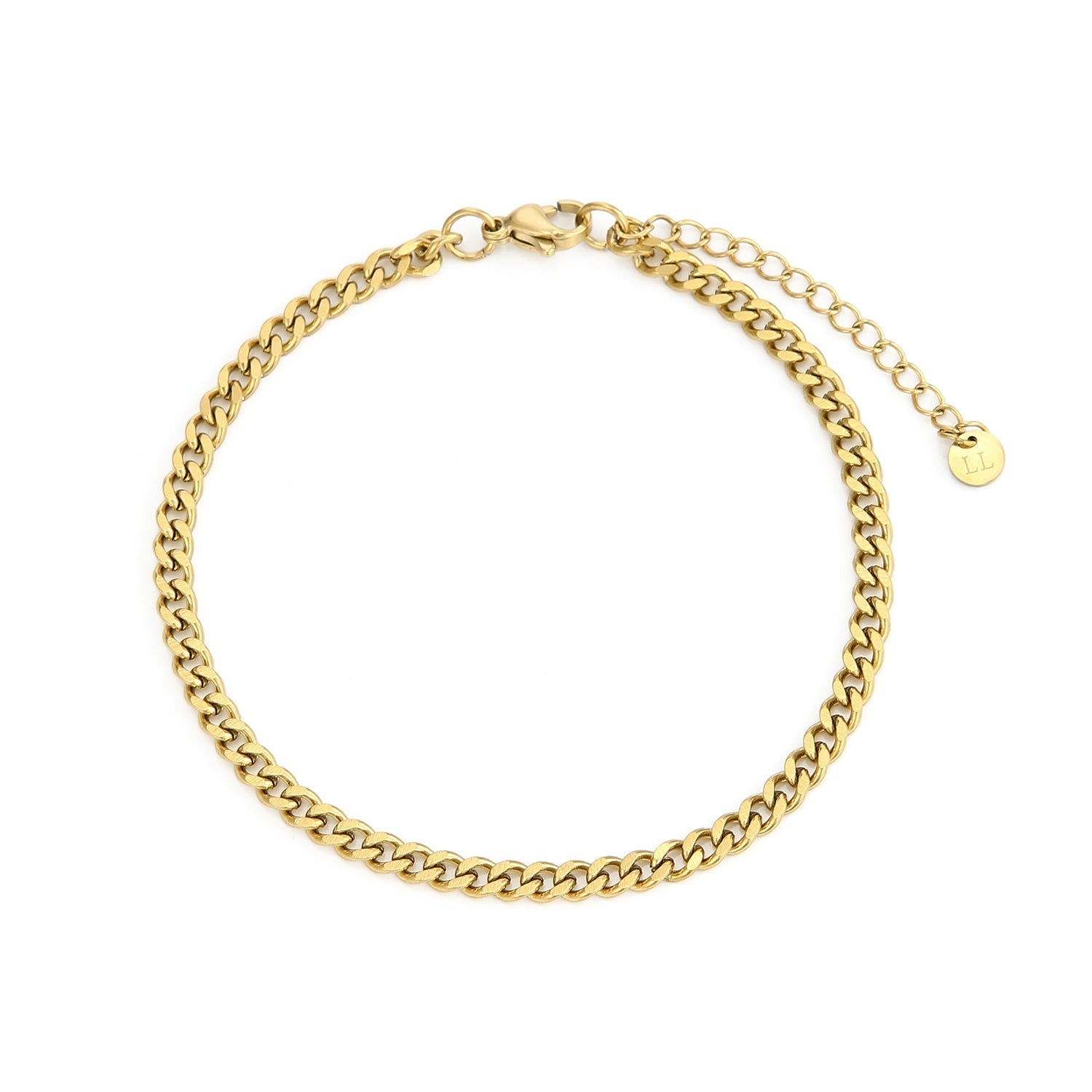 Schakel armband 4mm Goud - Desieradenconcurrent.nl