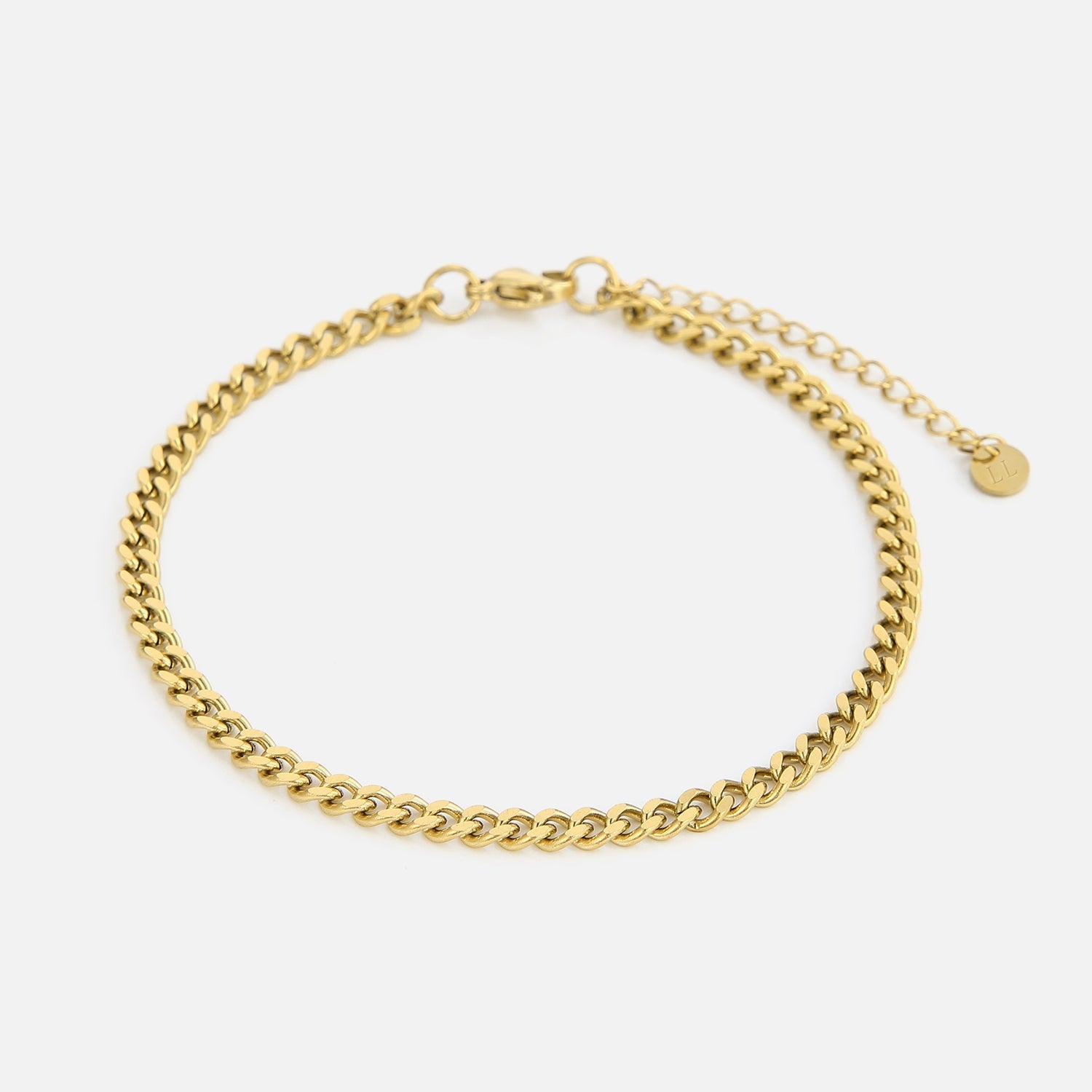 Schakel armband 4mm Goud - Desieradenconcurrent.nl