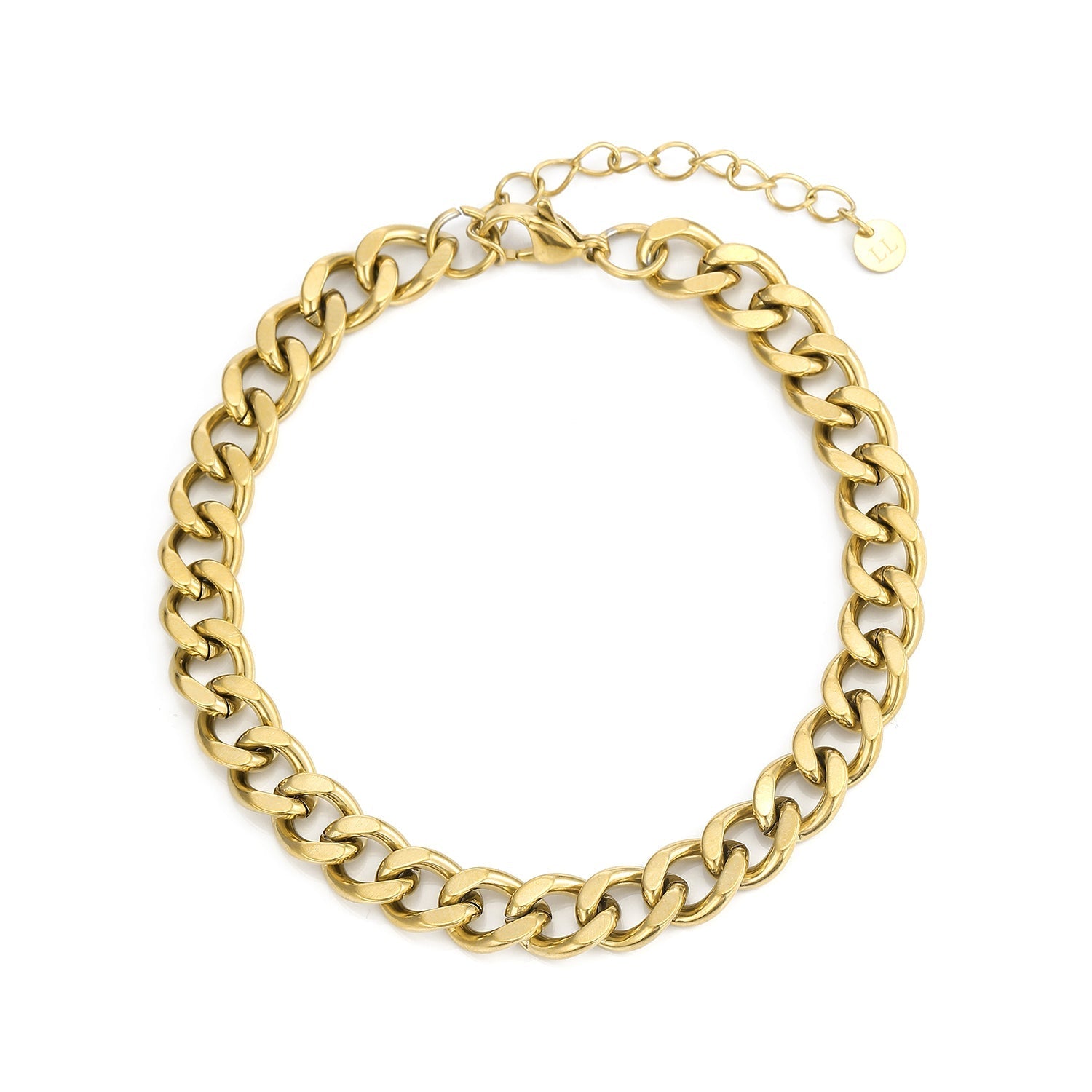 Schakel armband 8mm Goud - Desieradenconcurrent.nl