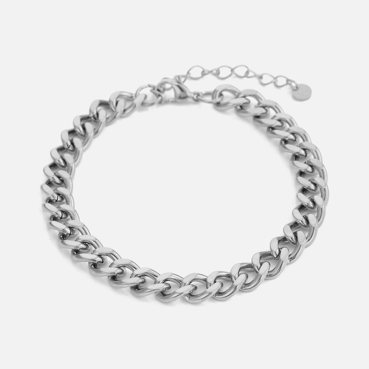 Schakel armband 8mm Zilver - Desieradenconcurrent.nl