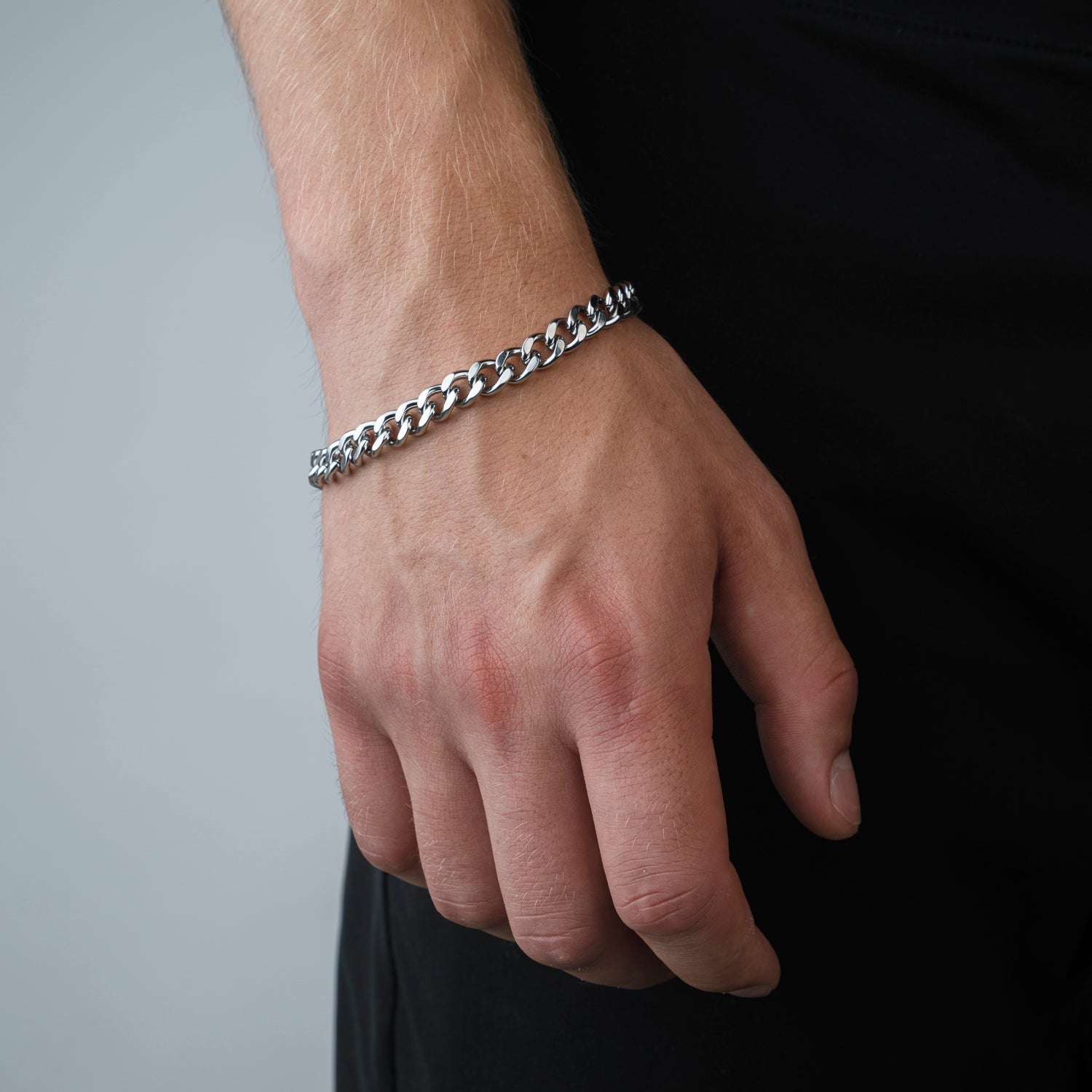 Schakel armband 8mm Zilver - Desieradenconcurrent.nl