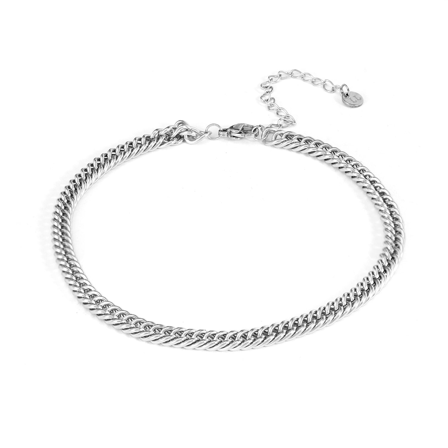 Schakel enkelband zilver - Desieradenconcurrent.nl