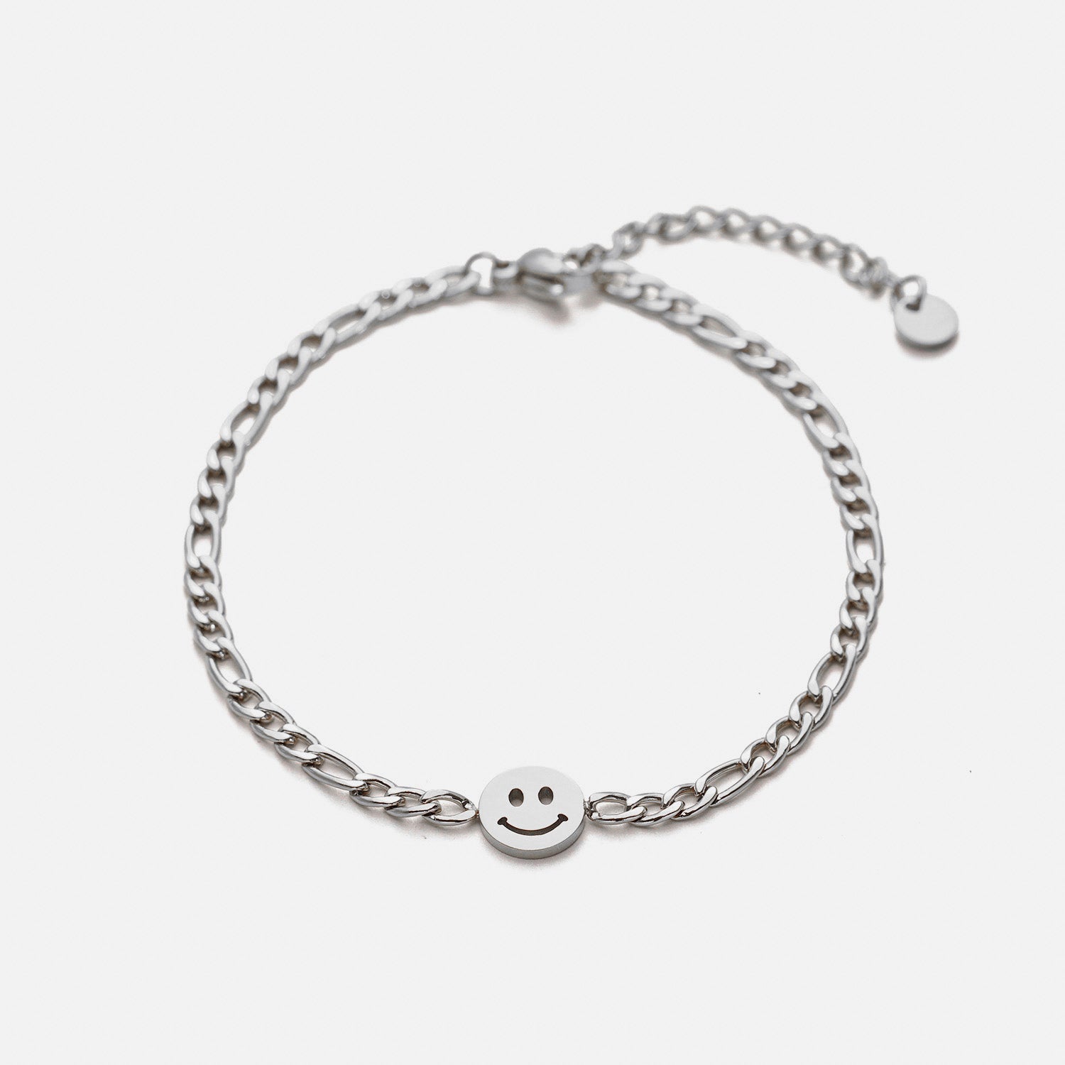 Schakelarmband happy zilver - Desieradenconcurrent.nl
