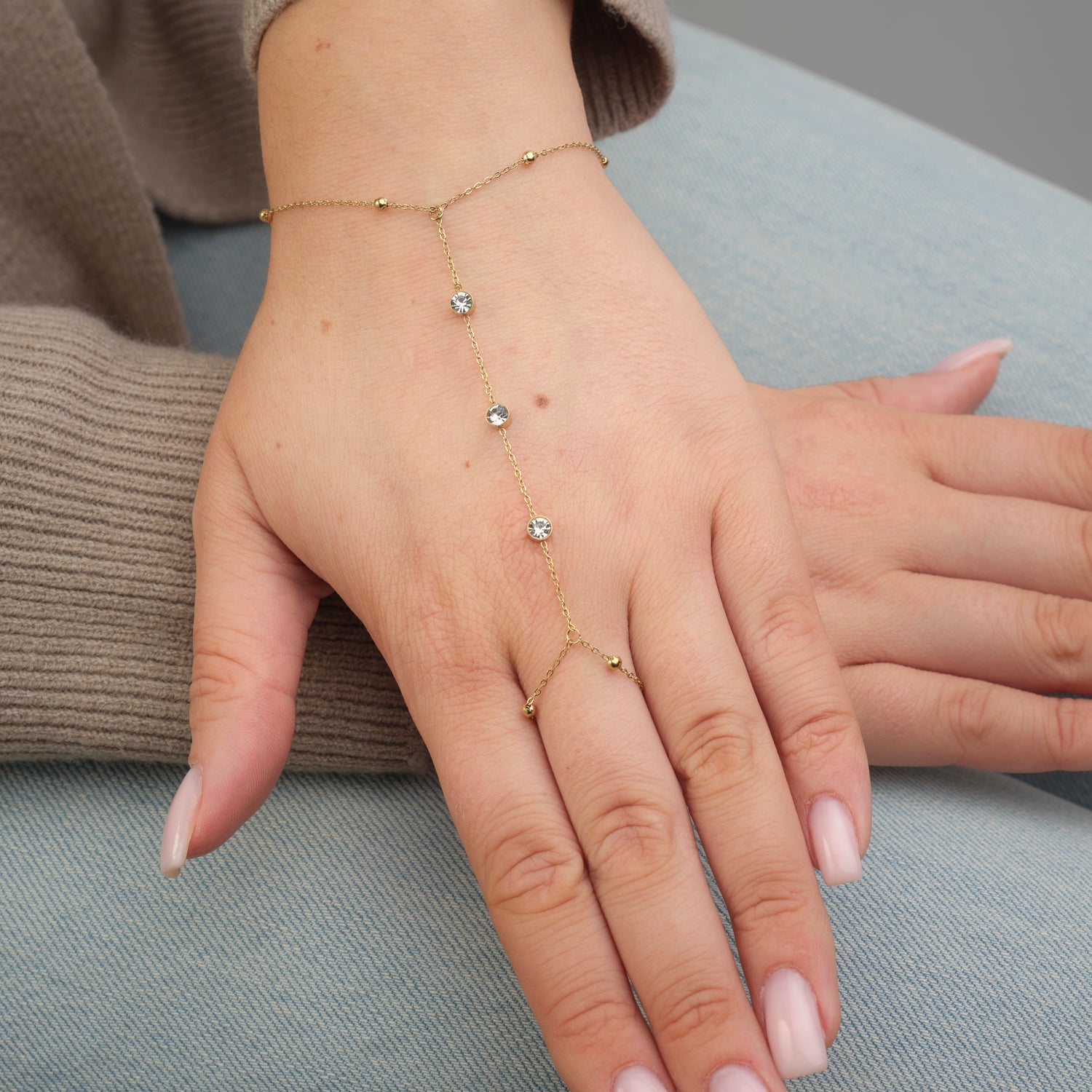 Hand Chain Gemstones