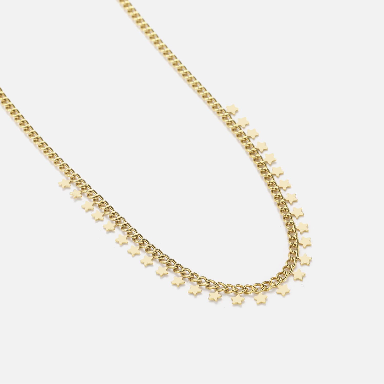Sterretjes ketting goud - Desieradenconcurrent.nl