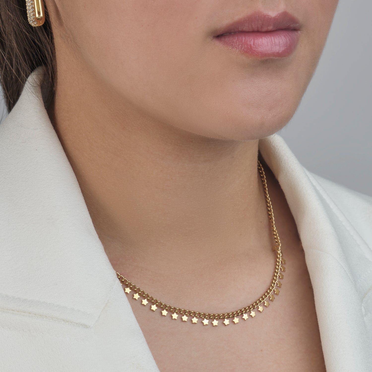 Sterretjes ketting goud - Desieradenconcurrent.nl