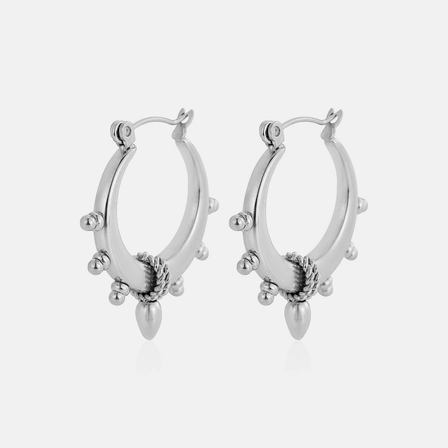 Tropical boho oorbellen zilver - Desieradenconcurrent.nl