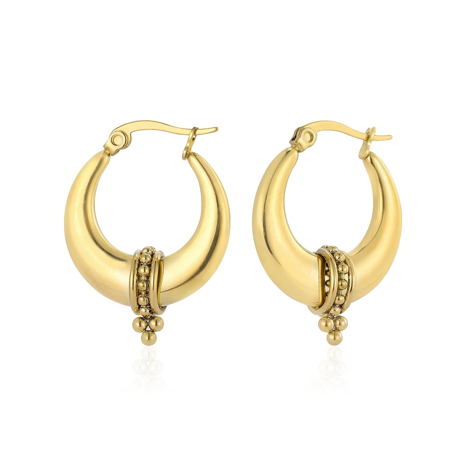 Zen Bali hoops goud - Desieradenconcurrent.nl