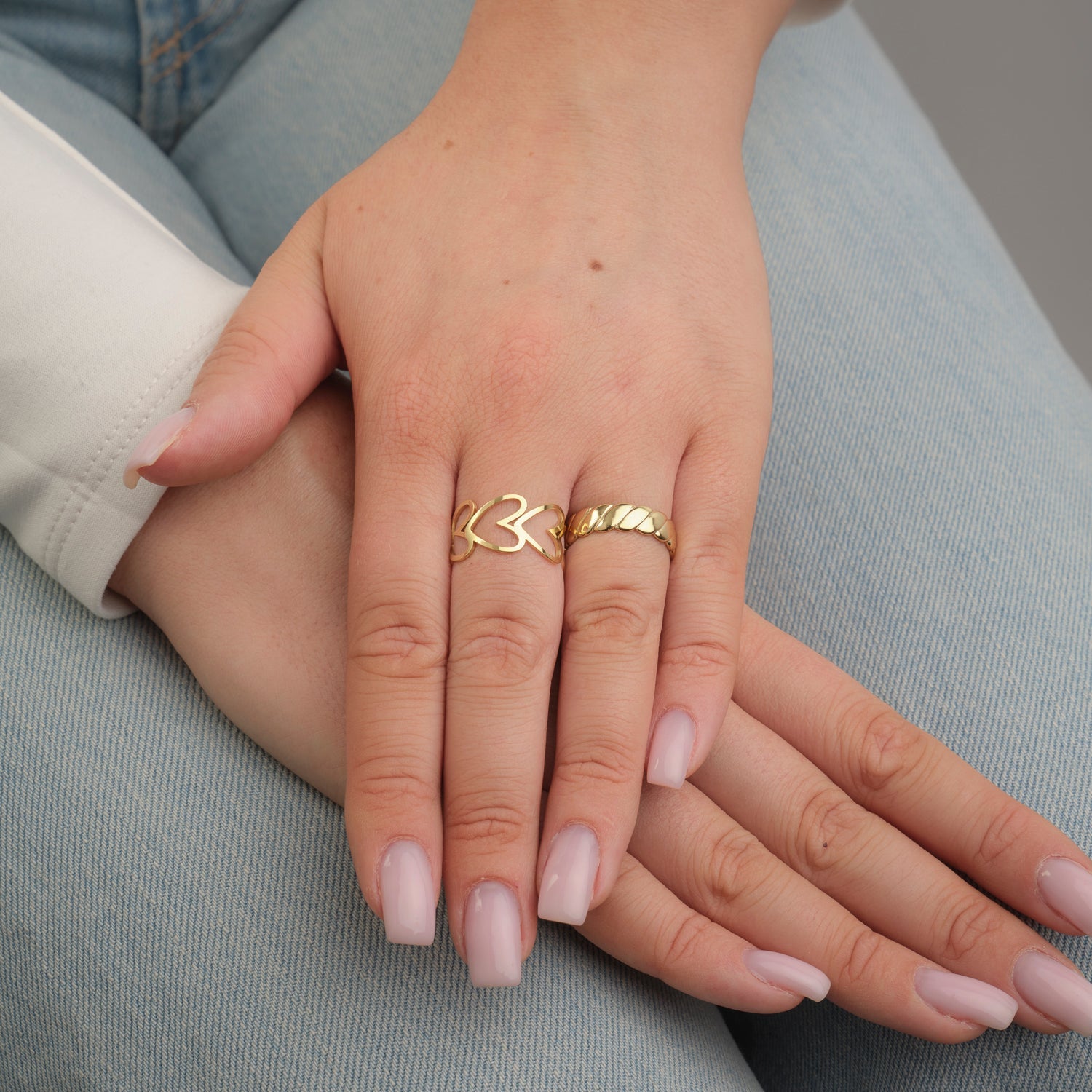 Connected Hearts Ring