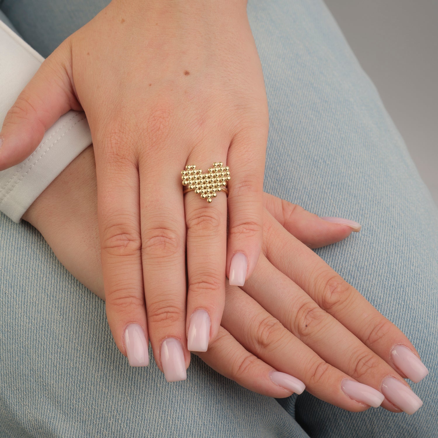 Heart Stud Rings