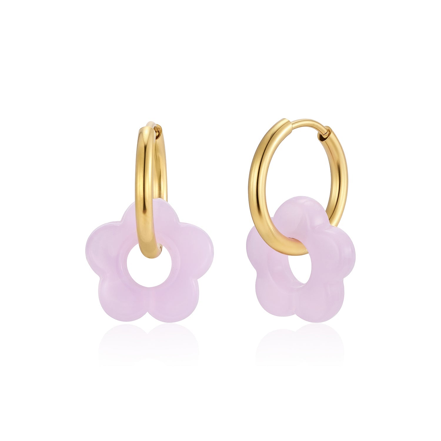 Purple Blossom Earrings