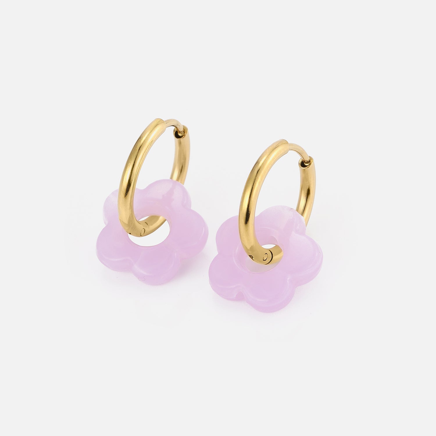 Purple Blossom Earrings