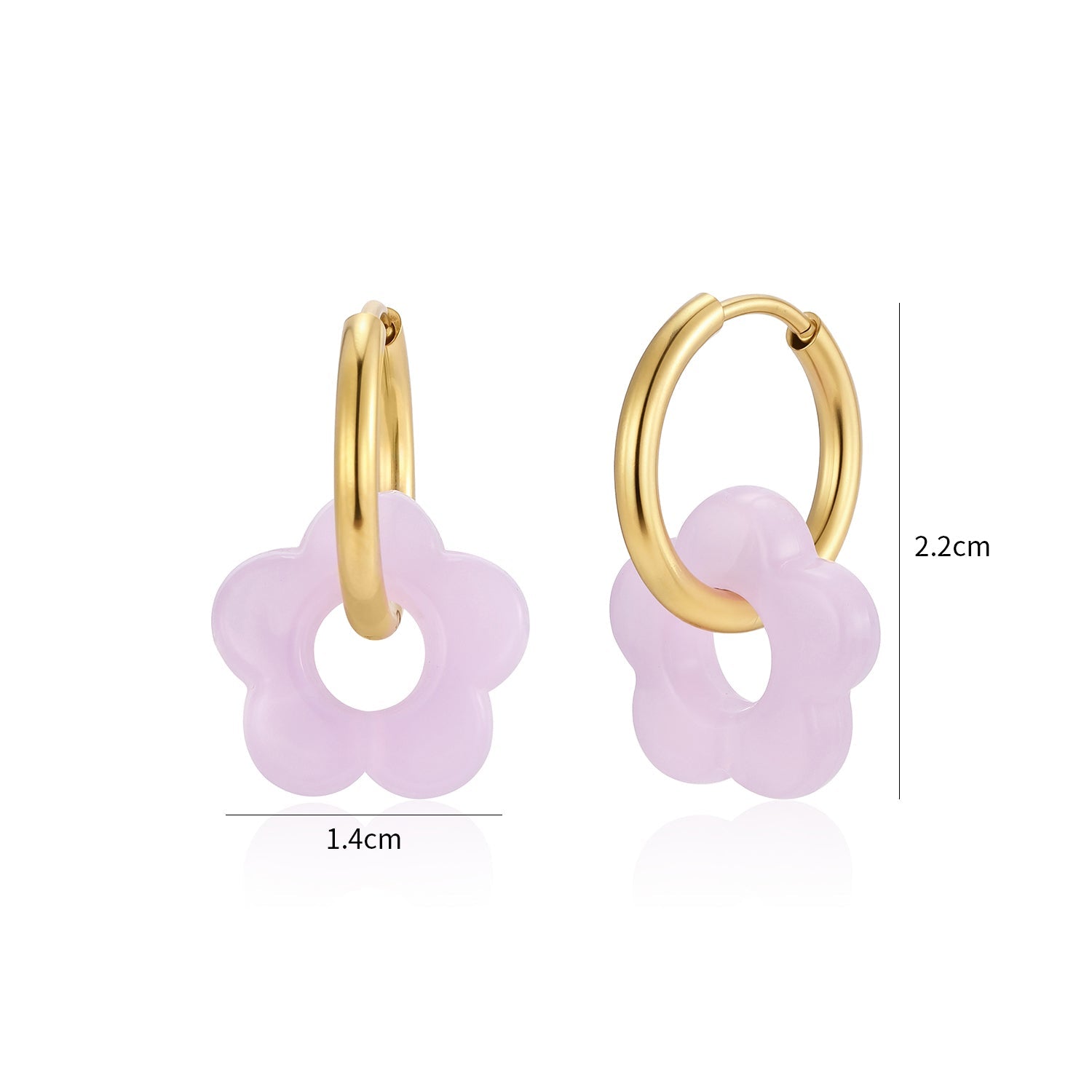 Purple Blossom Earrings