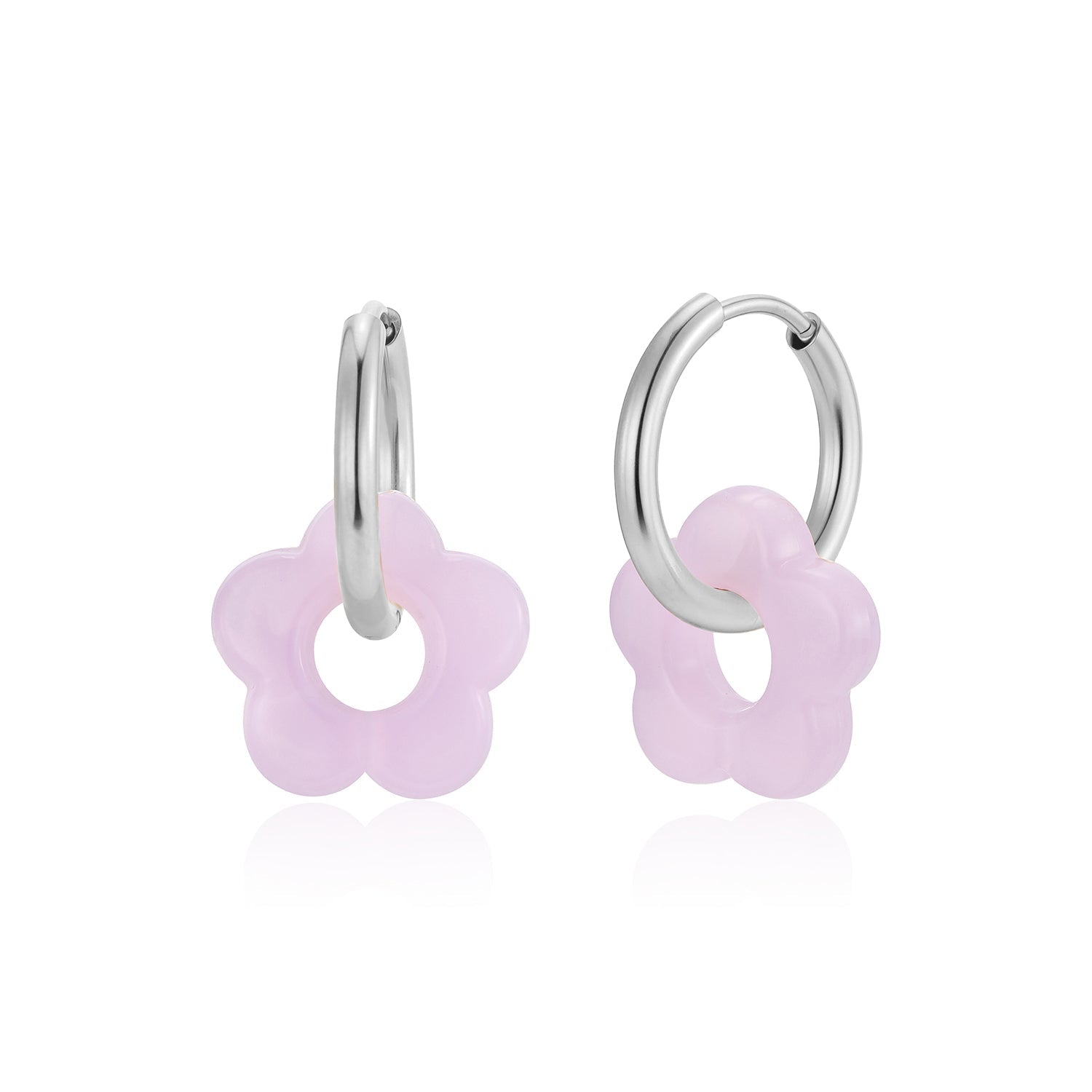 Purple Blossom Earrings