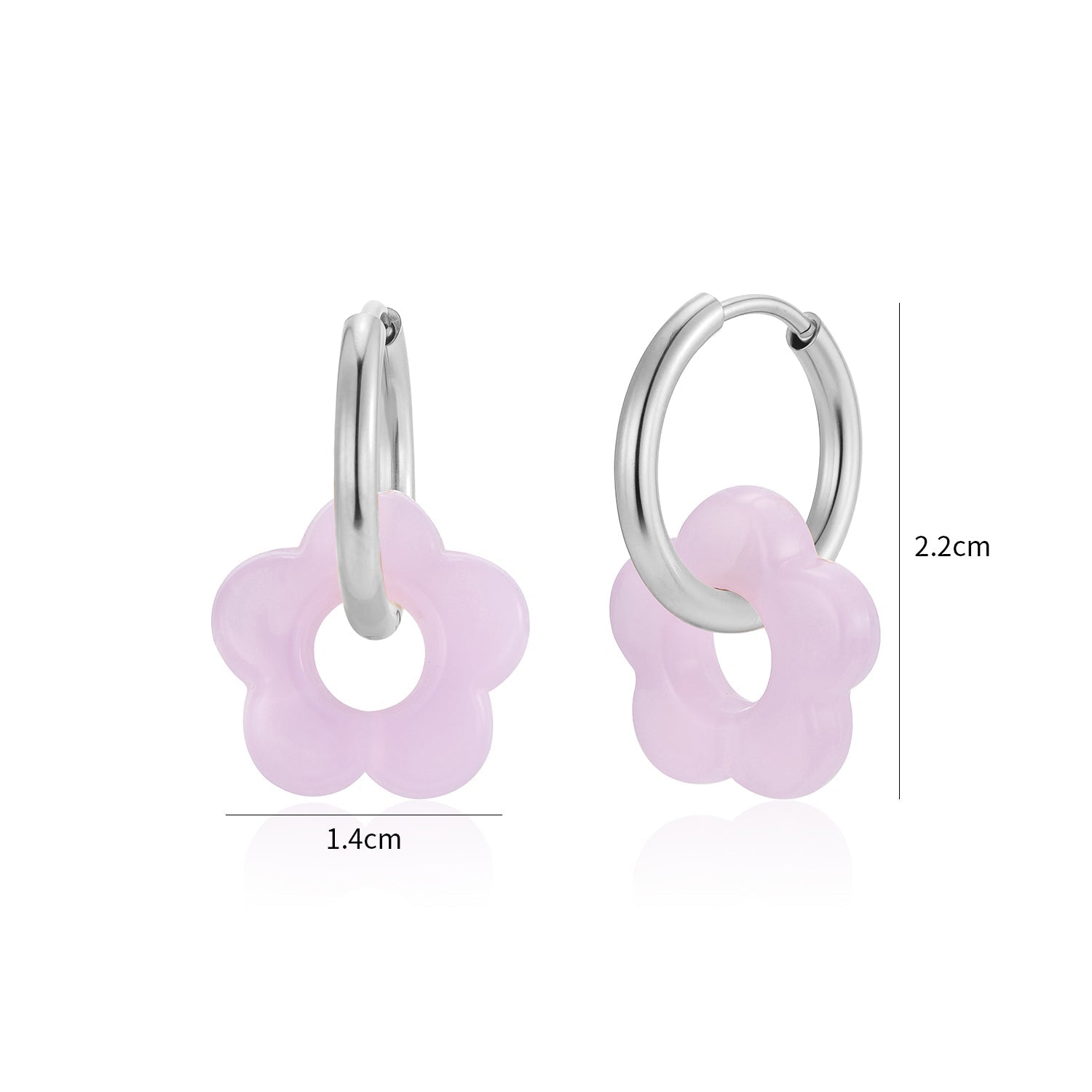 Purple Blossom Earrings