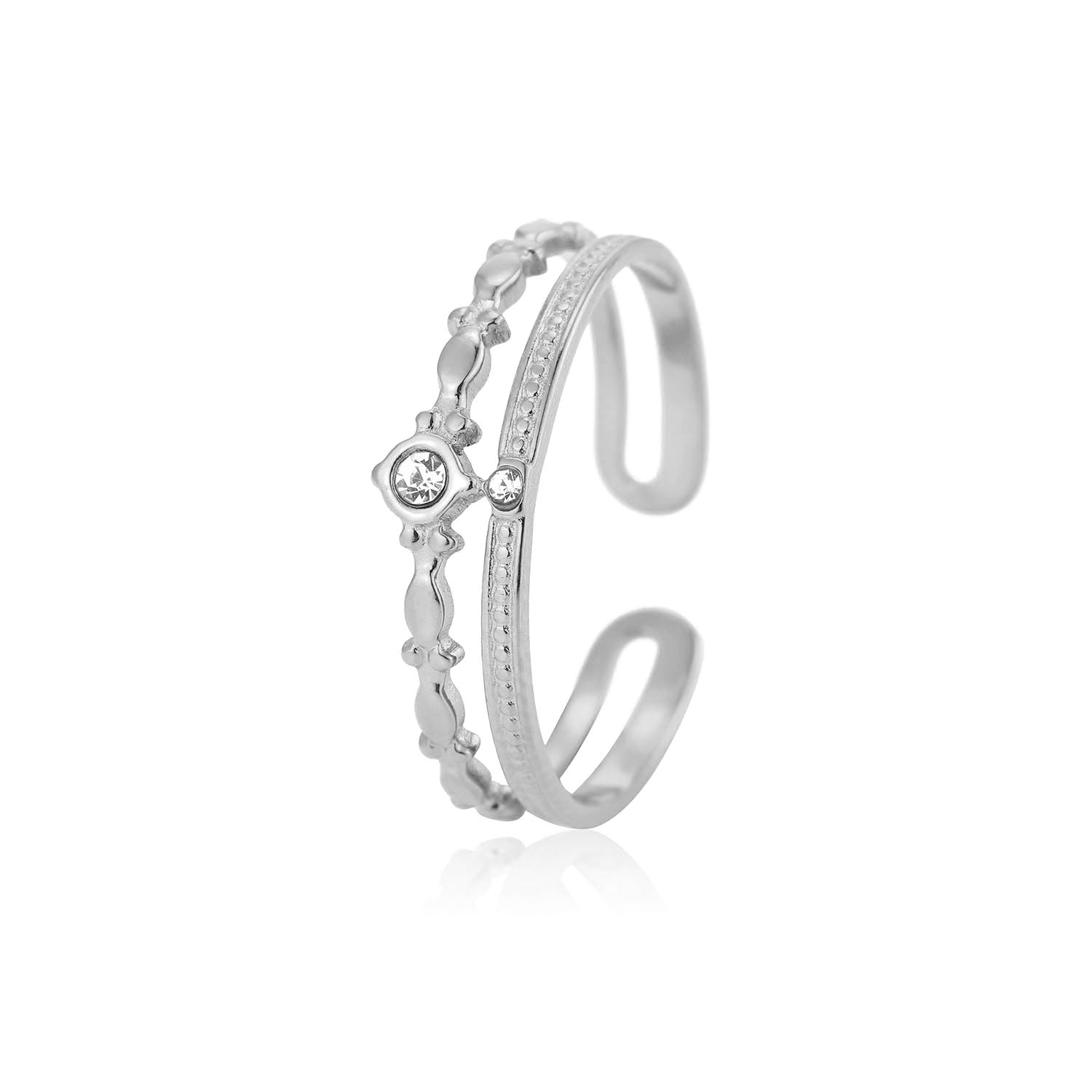 Layered Strass Ring