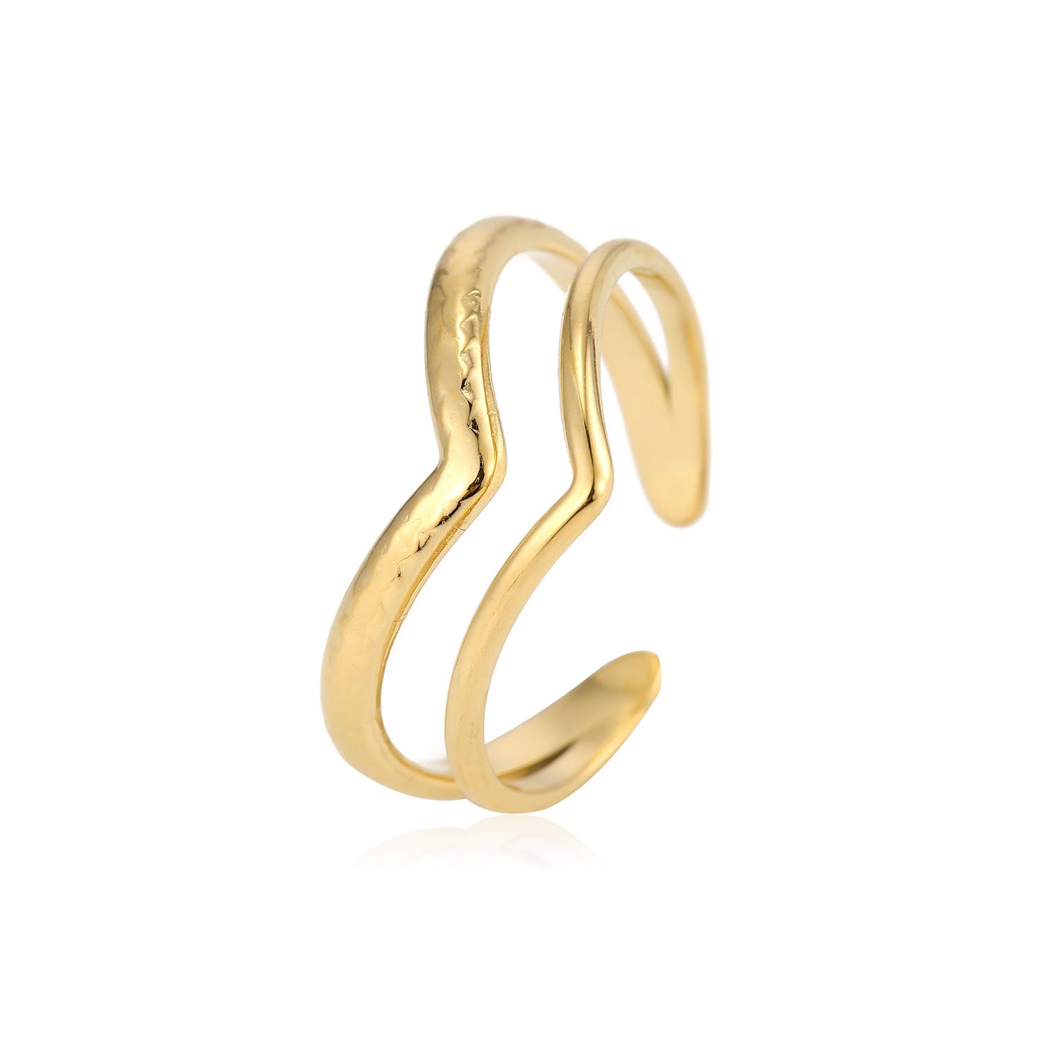 Double Wave Ring