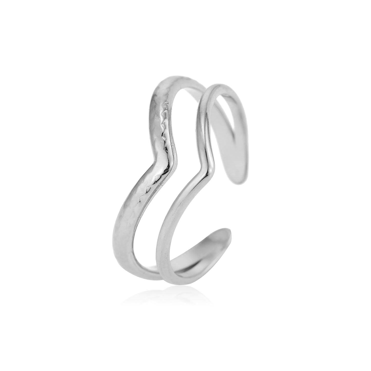 Double Wave Ring