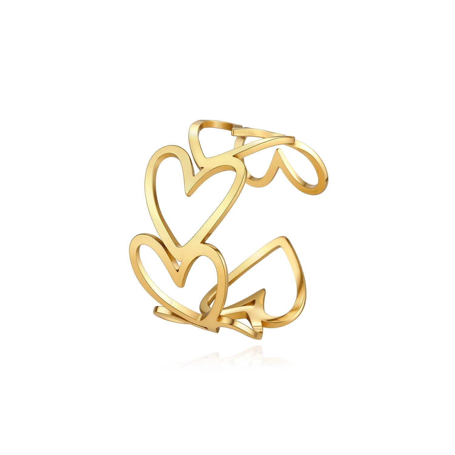 Connected Hearts Ring