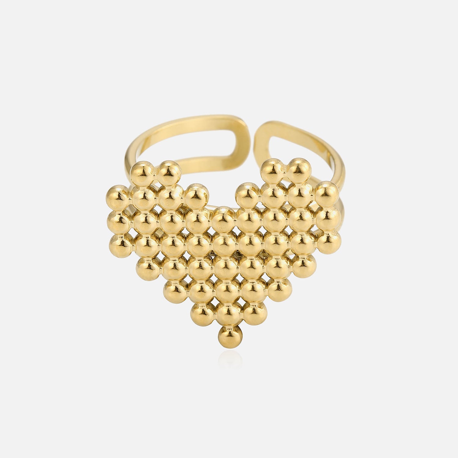 Heart Stud Rings