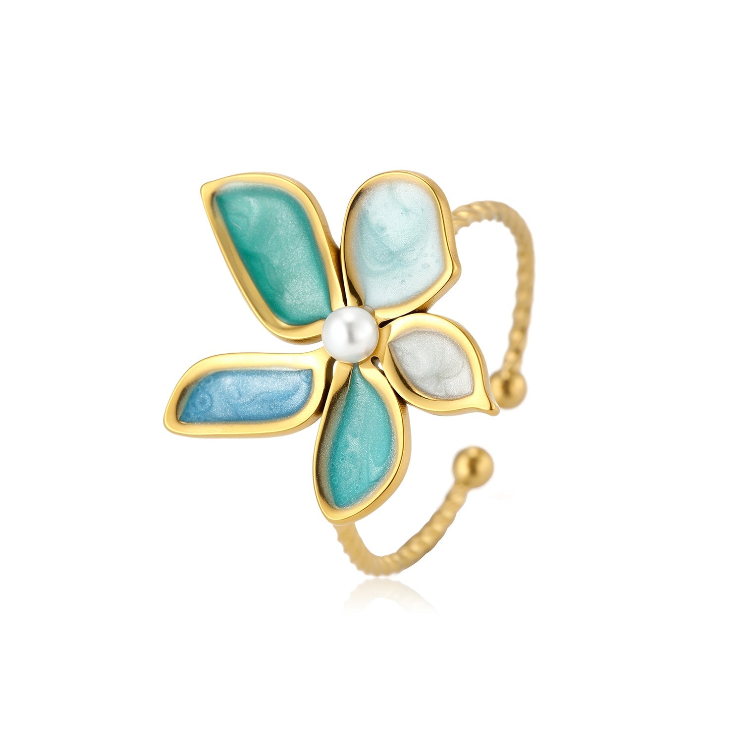 Turquoise Blossom Ring