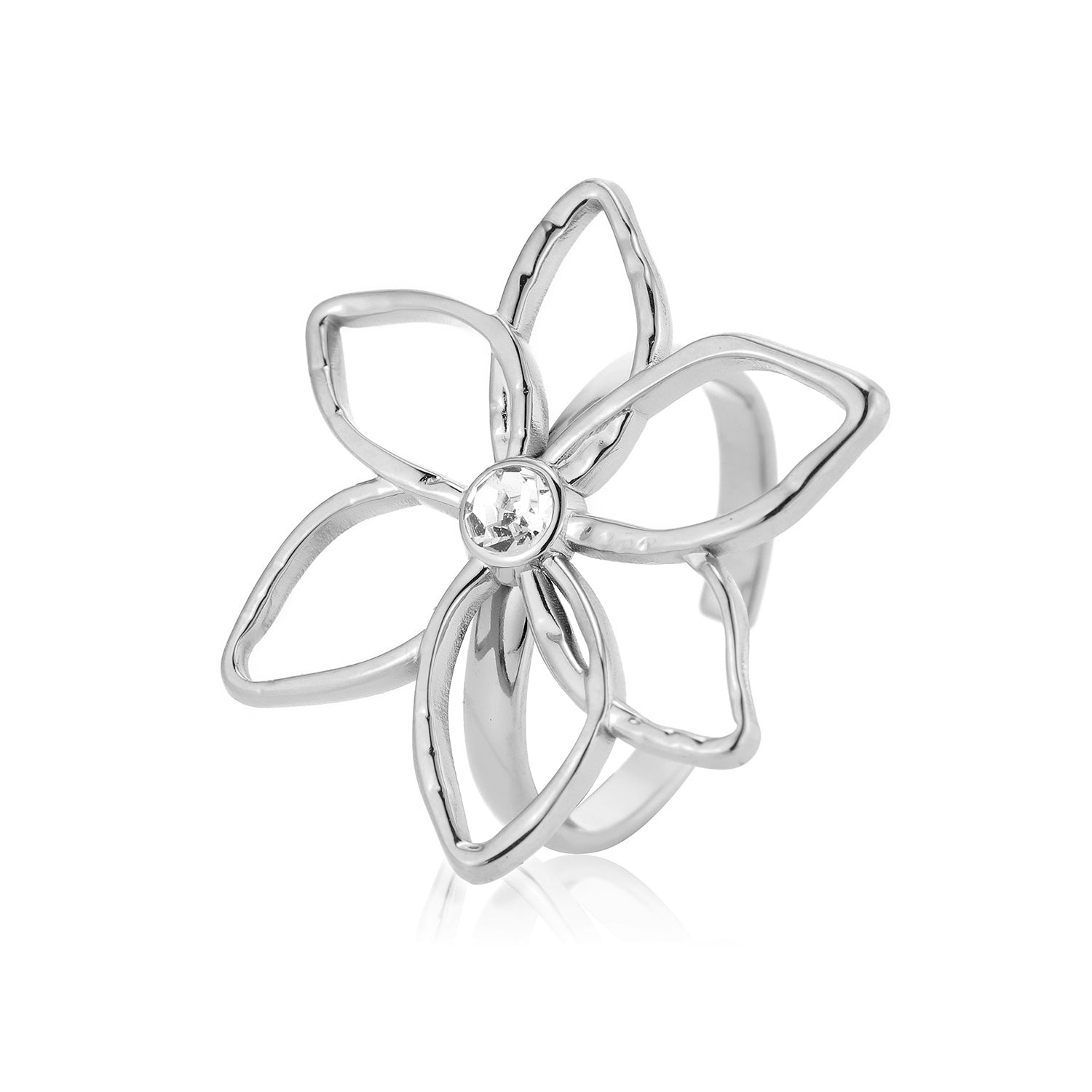 Hammered Blossom Ring