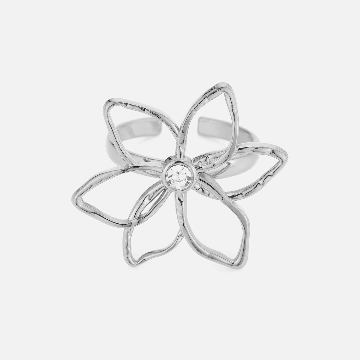 Hammered Blossom Ring