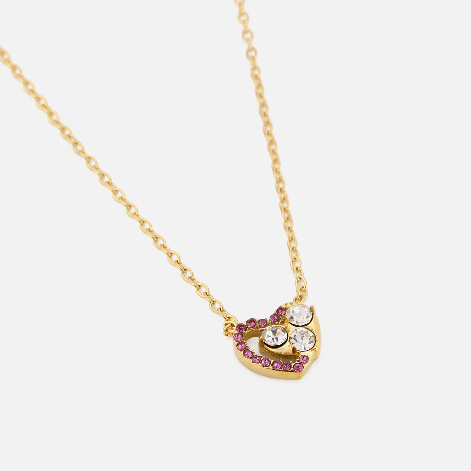 Heart Pendant with Gemstones
