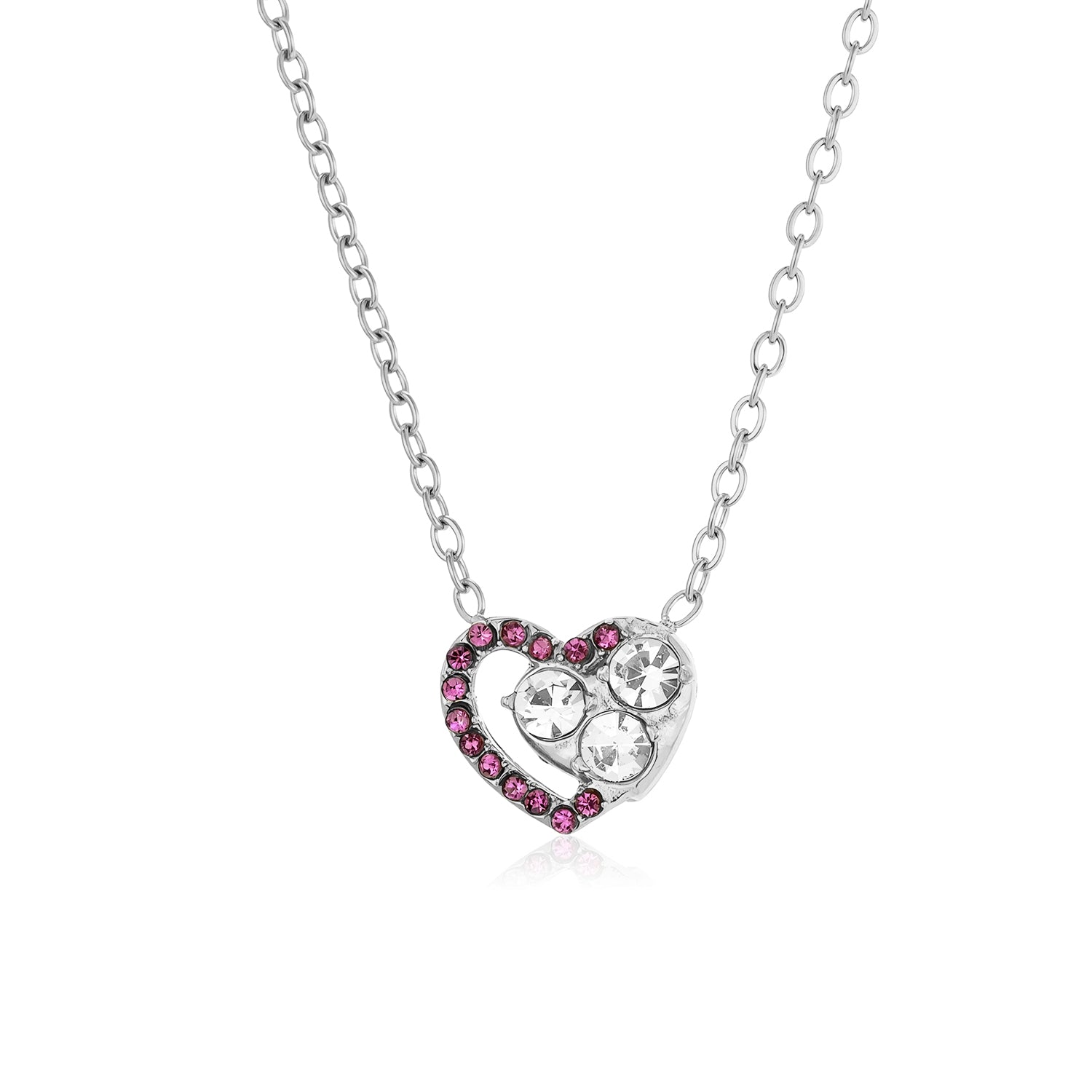 Heart Pendant with Gemstones