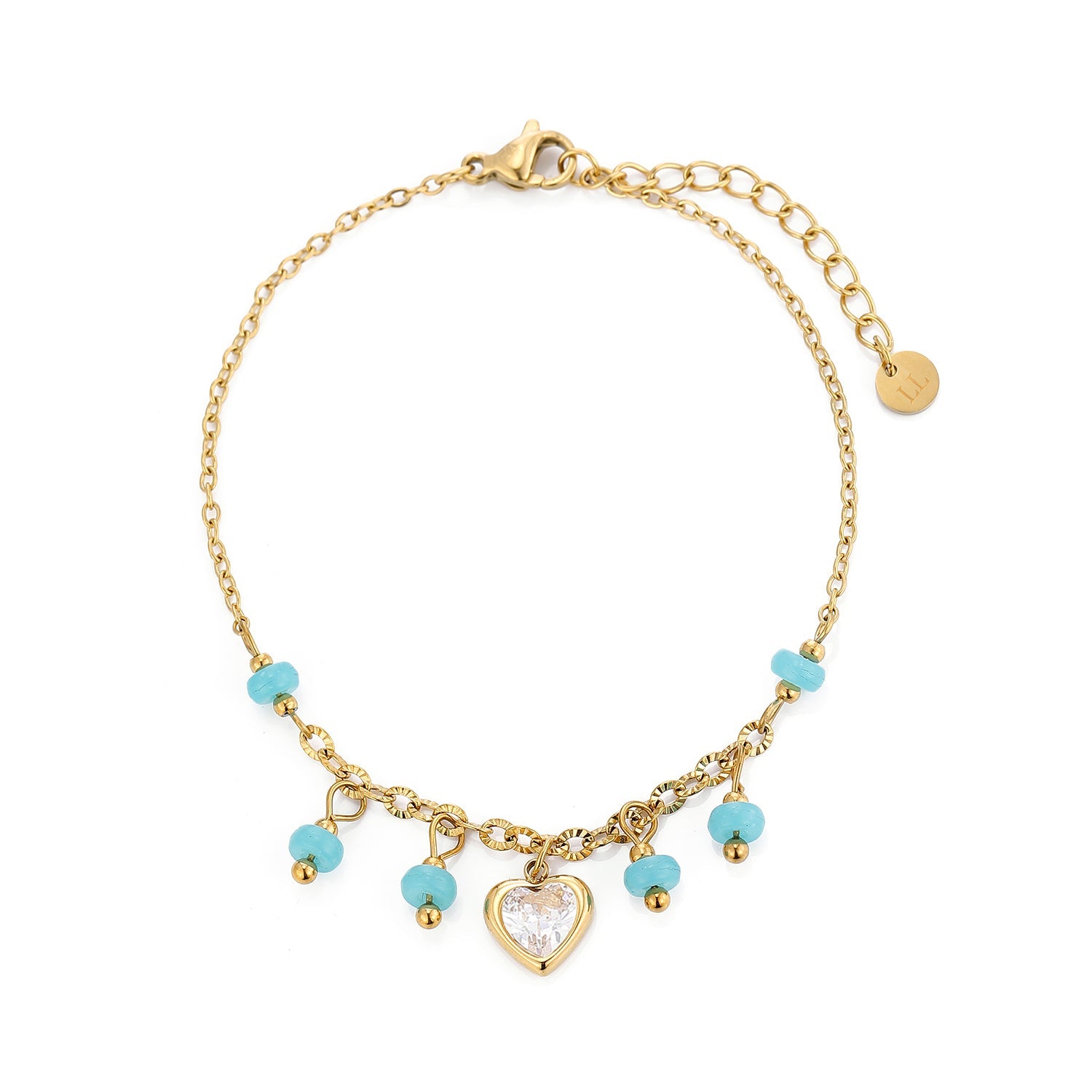 Turquoise Heart Bracelet