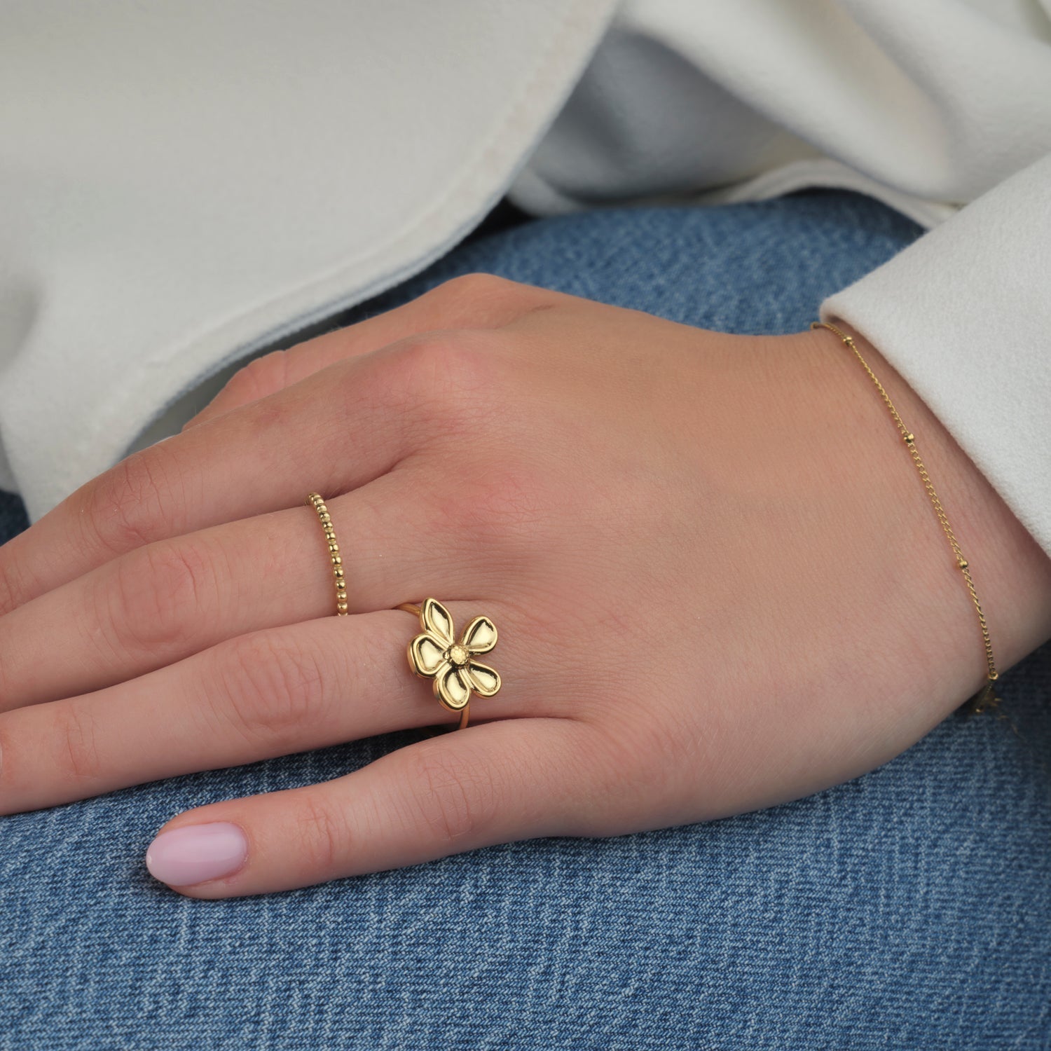 Armband bolletjes goud - Desieradenconcurrent.nl