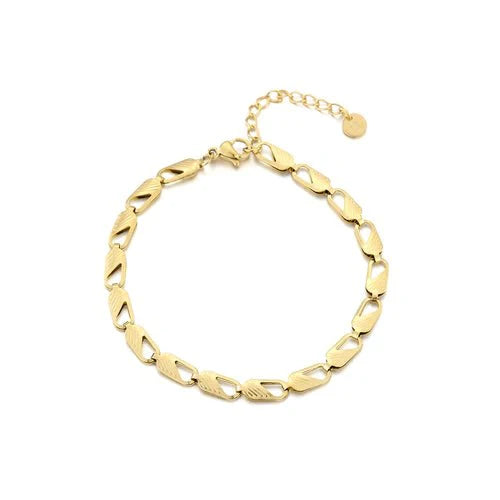 Armband classic schakel goud - Desieradenconcurrent.nl