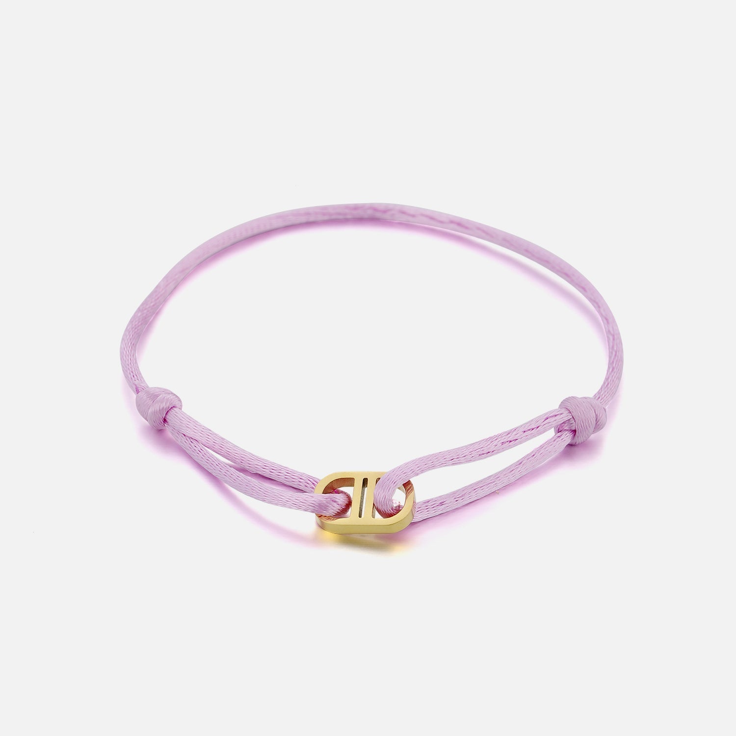 Armband connected lila/goud - Desieradenconcurrent.nl