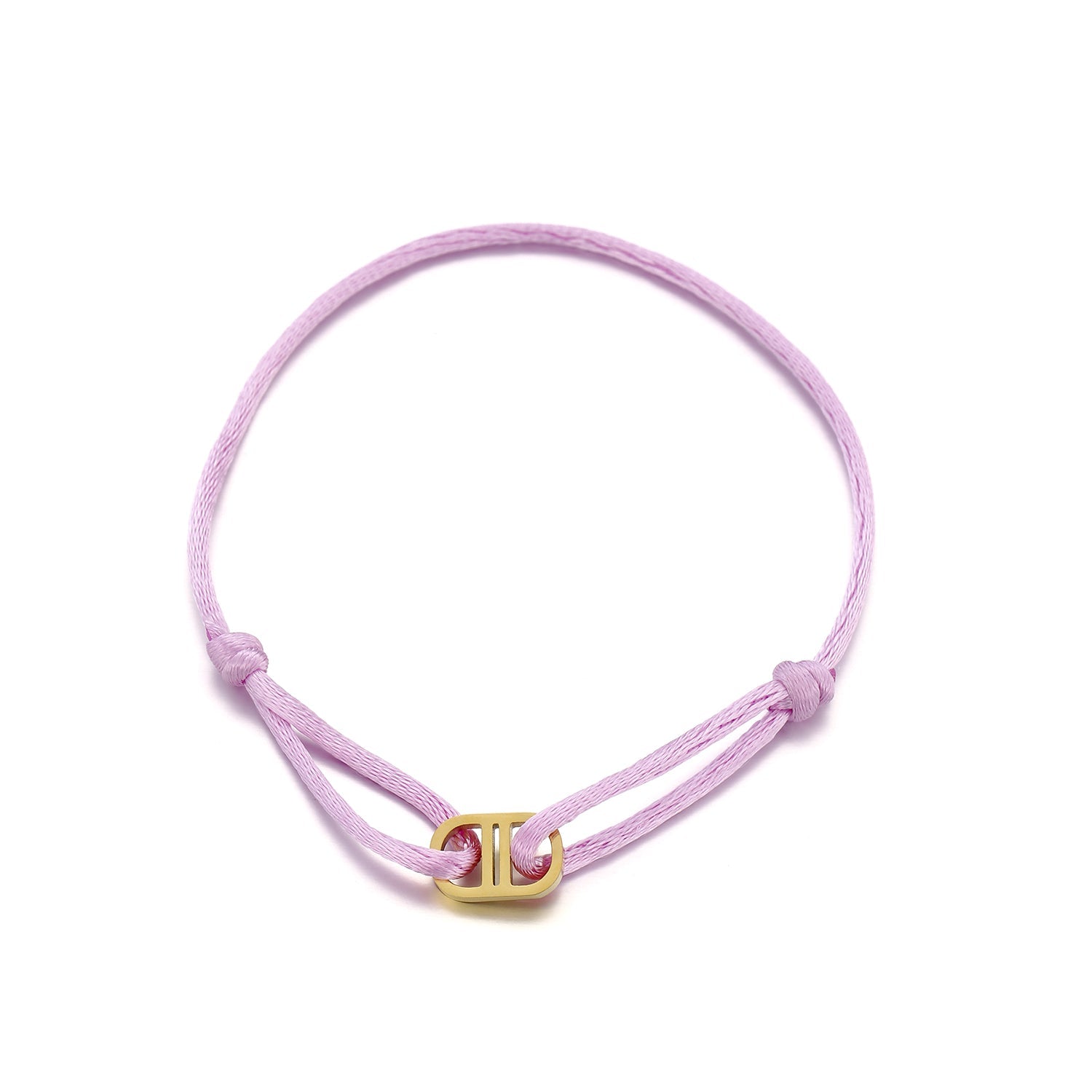 Armband connected lila/goud - Desieradenconcurrent.nl