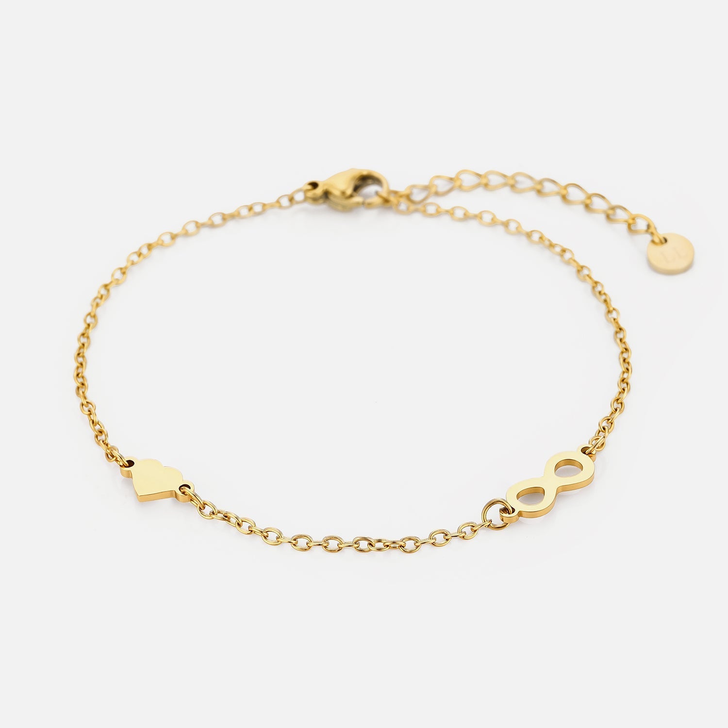 Armband infinity love goud - Desieradenconcurrent.nl