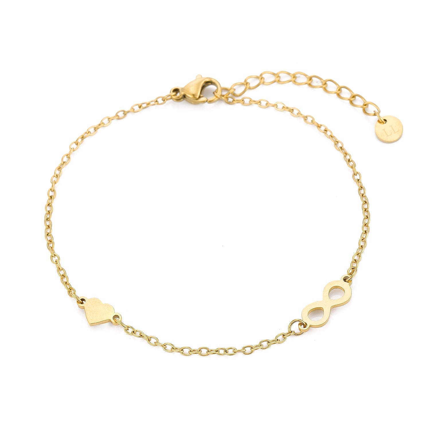 Armband infinity love goud - Desieradenconcurrent.nl