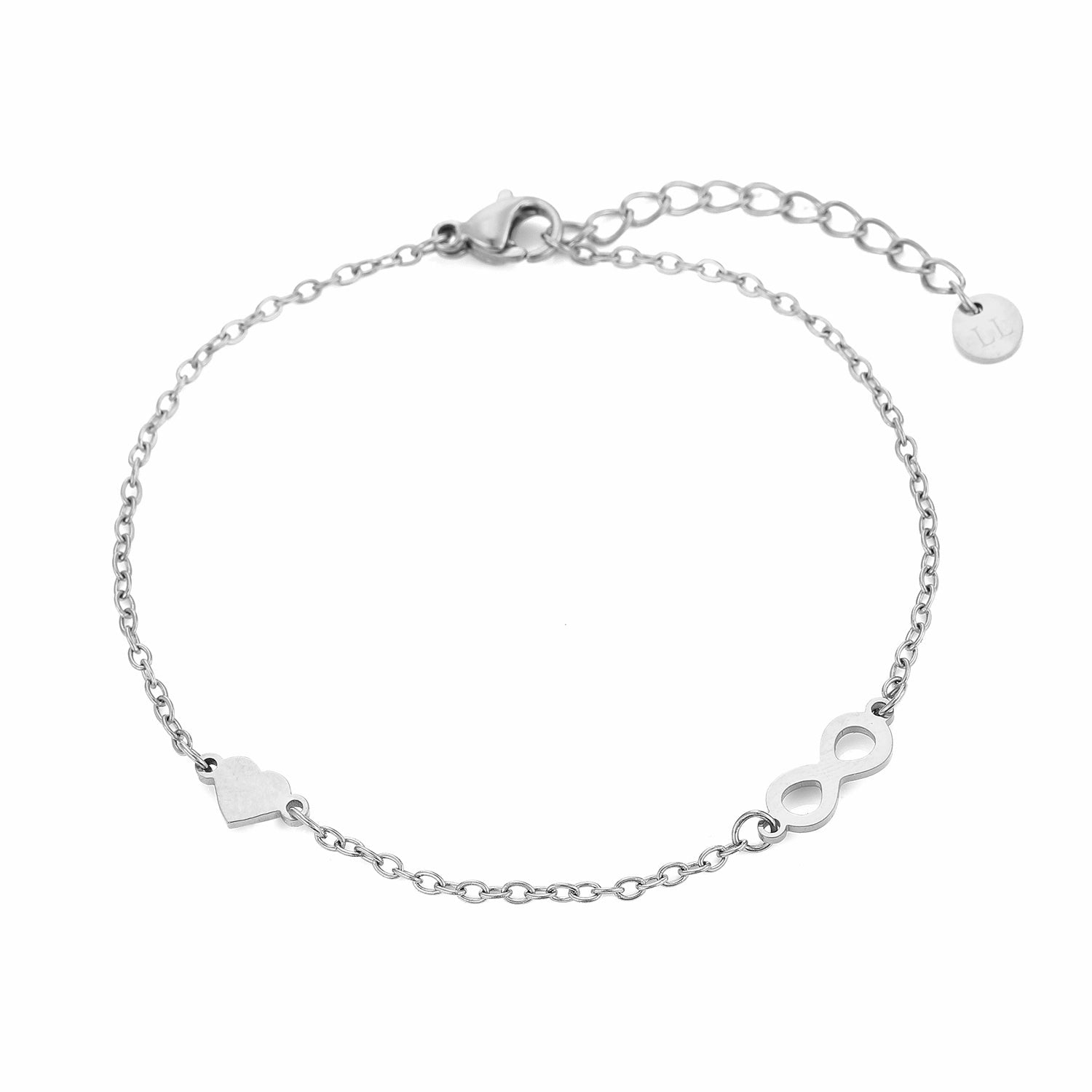 Armband infinity love zilver - Desieradenconcurrent.nl