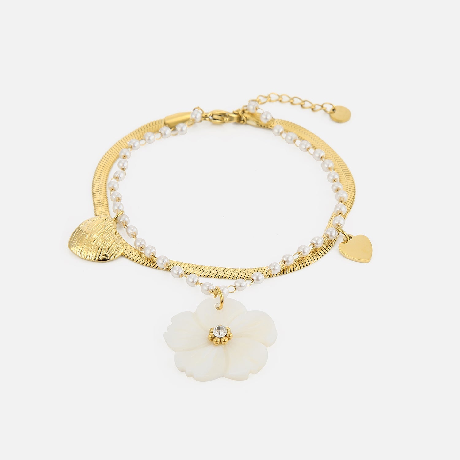 Armband love en bloom goud - Desieradenconcurrent.nl